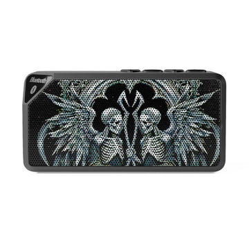 Gothic Skull Bluetooth Speaker - Unique Wireless Audio, Heavy Metal Gift, Music Lovers, Home Decor, Halloween Decor, Party Speaker - Accessories - RVM Customs LLC