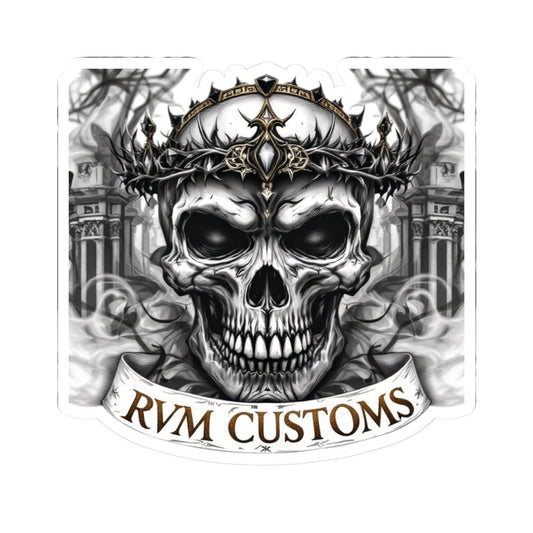 Edgy Skull Kiss - Cut Stickers | Dark Art Decal for Laptops, Water Bottles, Gifts for Goth Enthusiasts, Customizable Stickers - Paper products - RVM Customs LLC