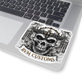 Edgy Skull Kiss - Cut Stickers | Dark Art Decal for Laptops, Water Bottles, Gifts for Goth Enthusiasts, Customizable Stickers - Paper products - RVM Customs LLC