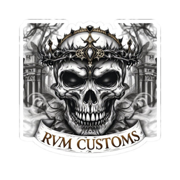 Edgy Skull Kiss - Cut Stickers | Dark Art Decal for Laptops, Water Bottles, Gifts for Goth Enthusiasts, Customizable Stickers - Paper products - RVM Customs LLC