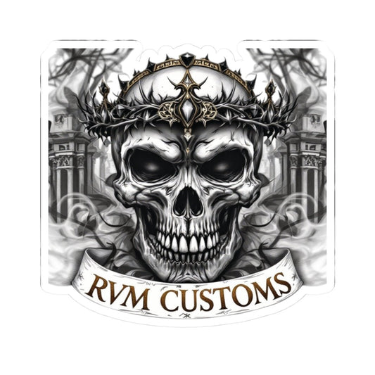 Edgy Skull Kiss - Cut Stickers | Dark Art Decal for Laptops, Water Bottles, Gifts for Goth Enthusiasts, Customizable Stickers - Paper products - RVM Customs LLC