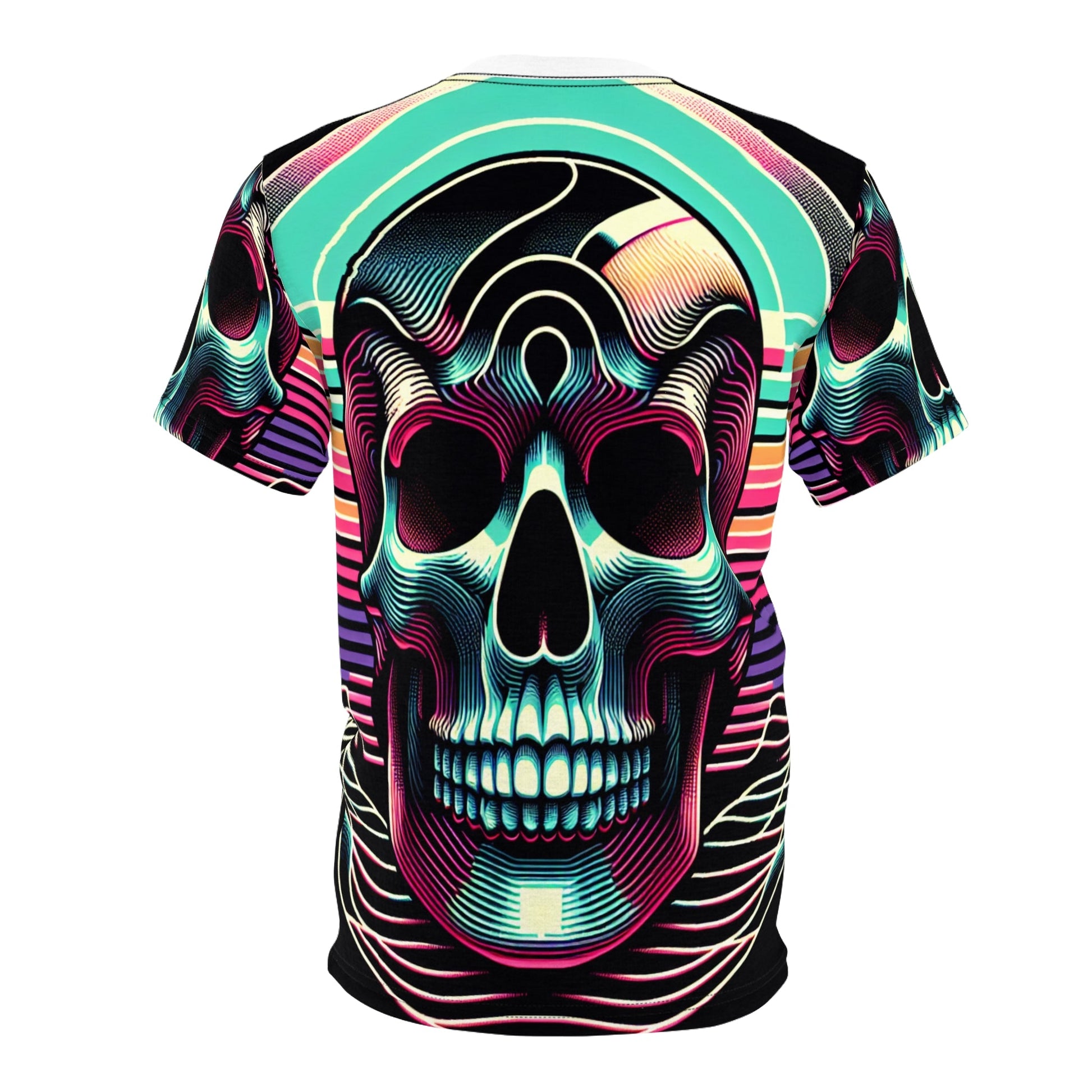 "Eternity Chic: Vanguard Skull Symphony" - Tee - All Over Prints - RVM Customs LLC