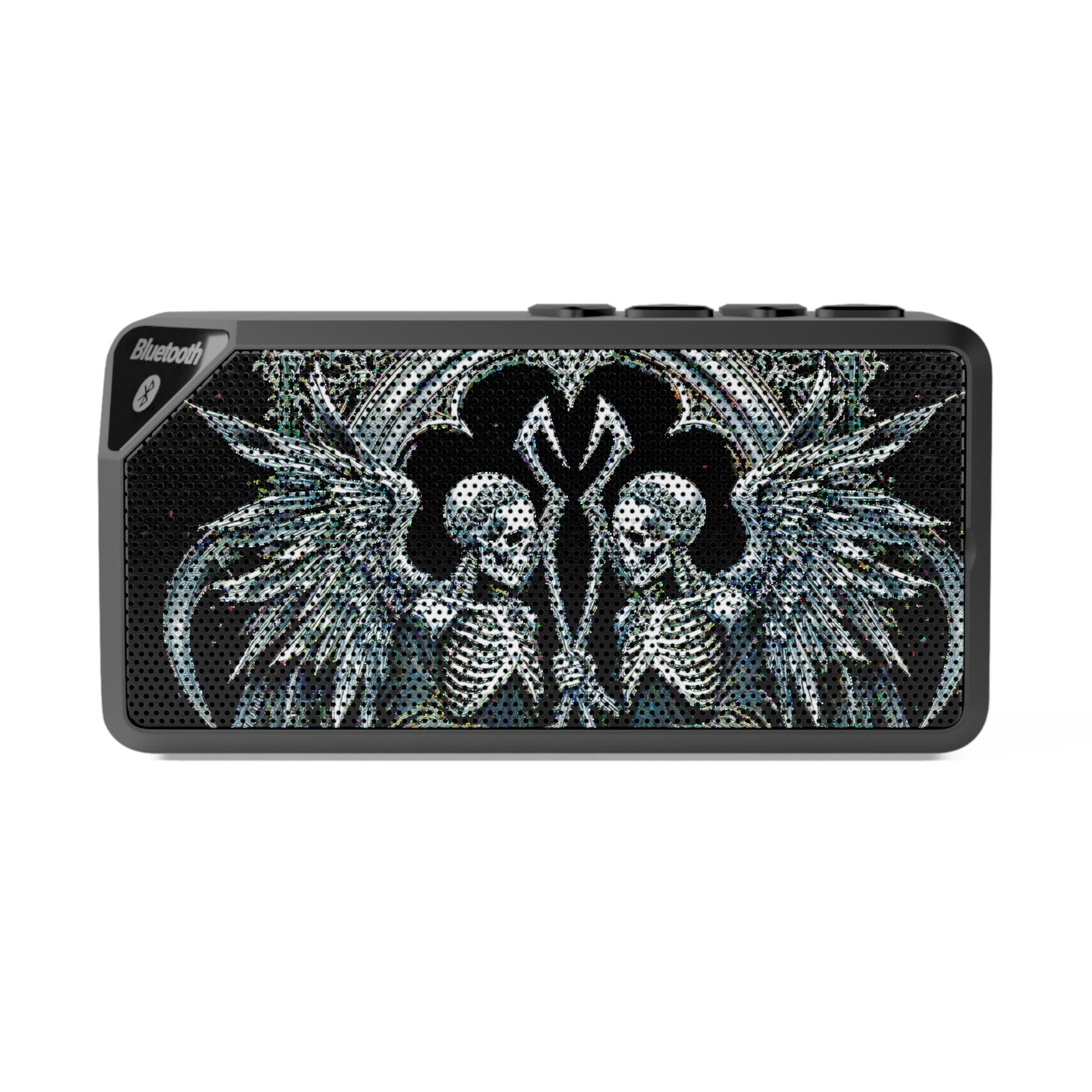 Gothic Skull Bluetooth Speaker - Unique Wireless Audio, Heavy Metal Gift, Music Lovers, Home Decor, Halloween Decor, Party Speaker - Accessories - RVM Customs LLC