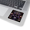 Psychedelic Skull Kiss - Cut Stickers | Vibrant Decor for Laptop, Journals, Water Bottles, Gifts, and Festival Accessories - Paper products - RVM Customs LLC