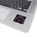 Psychedelic Skull Kiss - Cut Stickers | Vibrant Decor for Laptop, Journals, Water Bottles, Gifts, and Festival Accessories - Paper products - RVM Customs LLC