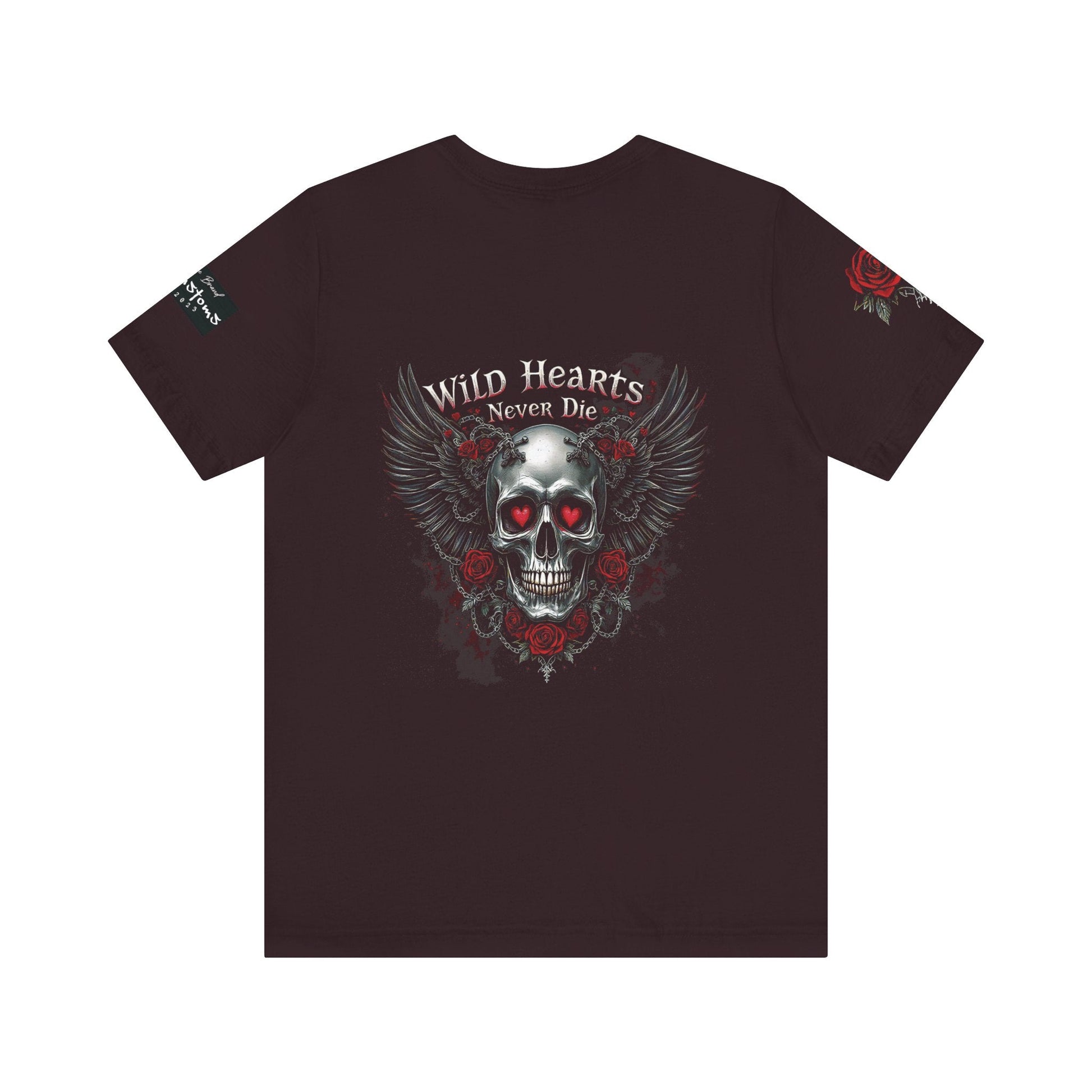 Skull Tee - Wild Hearts Never Die Unisex Jersey Short Sleeve - T-Shirt - RVM Customs LLC