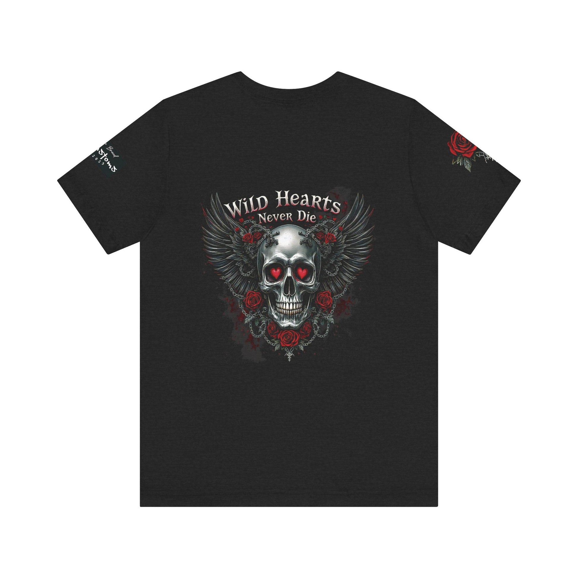 Skull Tee - Wild Hearts Never Die Unisex Jersey Short Sleeve - T-Shirt - RVM Customs LLC