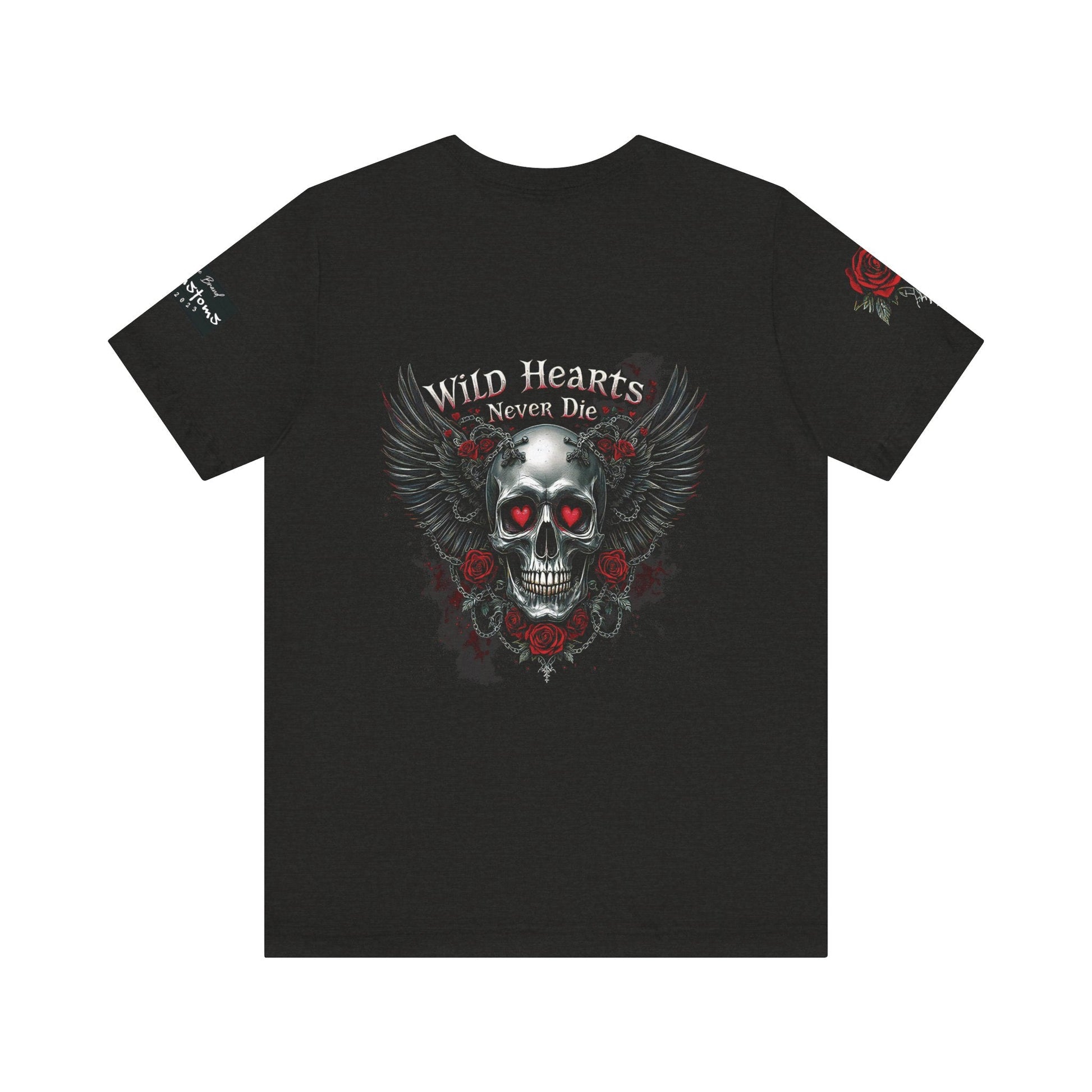 Skull Tee - Wild Hearts Never Die Unisex Jersey Short Sleeve - T-Shirt - RVM Customs LLC