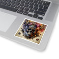 Vibrant Skull Kiss - Cut Stickers | Edgy Art, Laptop Decals, Festival Gear, Unique Gifts, Dark Aesthetic - Paper products - RVM Customs LLC